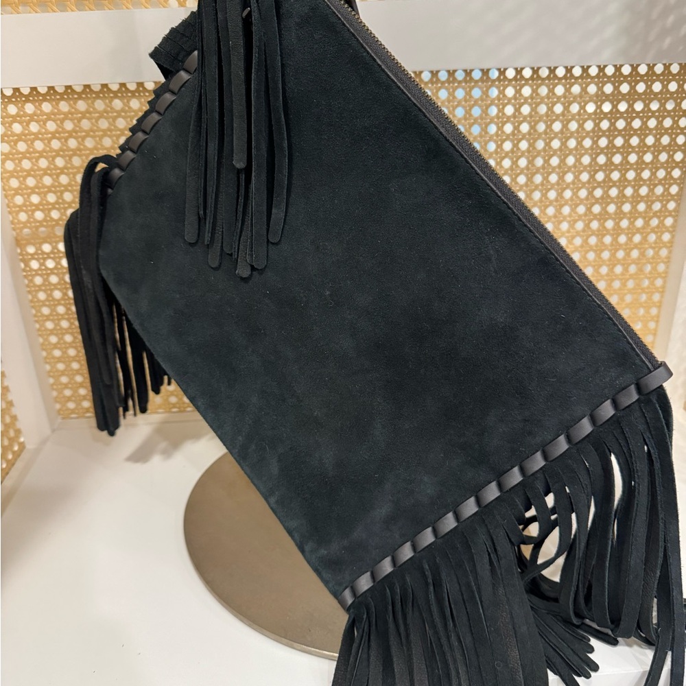 Coach 1941 black suede Wristlet.